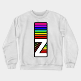 Rainbow Letter, Z Crewneck Sweatshirt